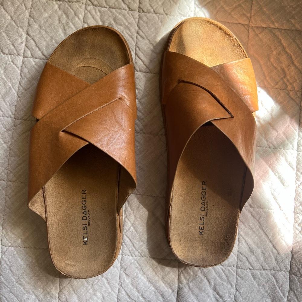 Kelsi Dagger Brooklyn Sailor Platform Sandals, size 8